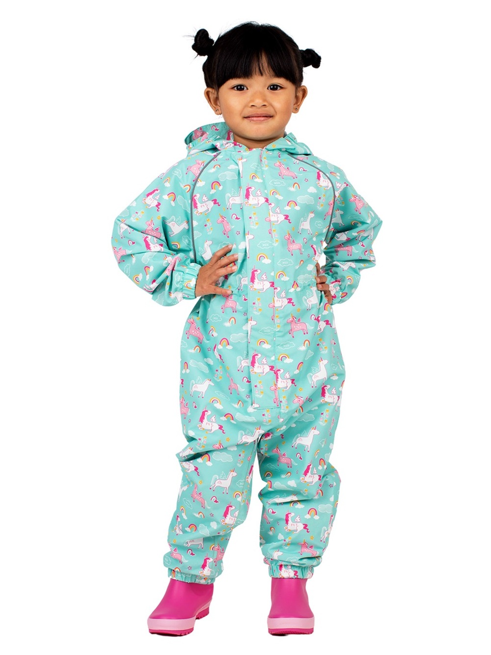 Jan & Jul Kids Thin-Lined Rain Suit in Unicorn